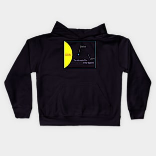 The real scale of the Solar System Kids Hoodie